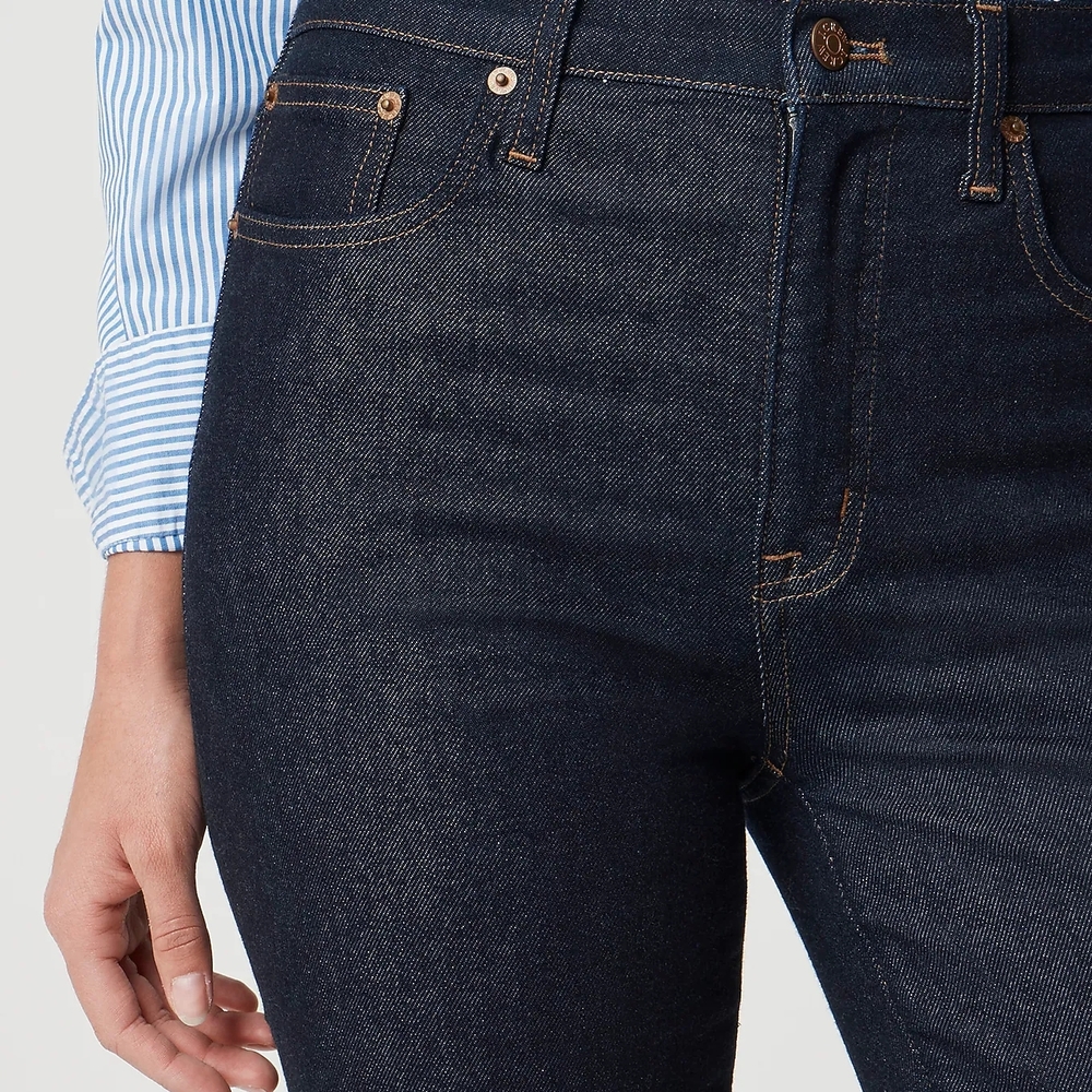 J.Crew Stovepipe Jeans Straight Leg Women's Size 31 Denim Blue Signature Stretch - Picture 3 of 16